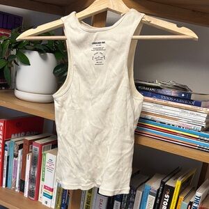 Orseund Iris Textured Cream Tank Top